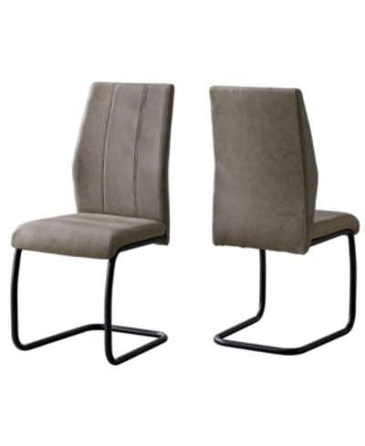 Monarch Specialties Dining Chair In Taupe