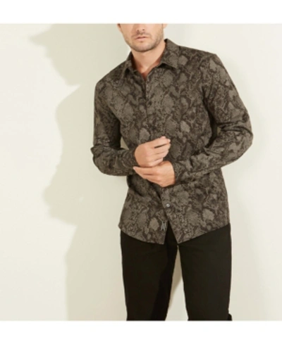 Guess Luxe Snake Print Shirt In P9fw