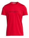 Givenchy Men's Logo T-shirt In Red
