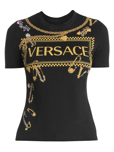 Versace Women's Jersey Logo Tee
