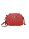 Tory Burch Women's Small Kira Chevron Leather Camera Bag In Red Apple
