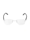 Cartier 57mm Optical Sunglasses In Silver