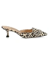 Manolo Blahnik Women's Maysalepri Leopard-print Suede Mules