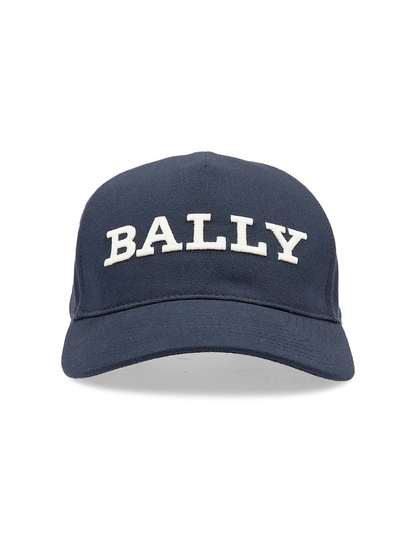 Bally Logo Baseball Hat In Blue