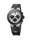 Bvlgari Women's Aluminum, Titanium & Rubber Strap Chronograph Watch In Black