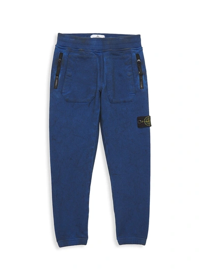 Stone Island Kids' Little Boy's & Boy's Fleece Pants In Periwinkle