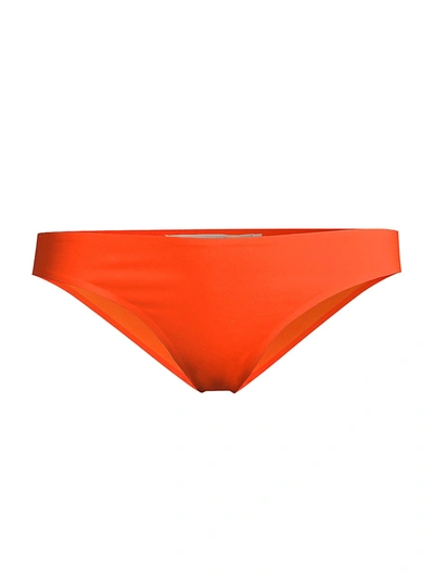 Stella Mccartney Body Con Bikini Bottom In Bright Orange