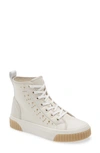 Michael Michael Kors Women's Gertie High-top Studded Leather Sneakers In Cream