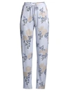 Hanro Women's Sleep And Lounge Woven Long Pants In Marble Flowers