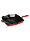Staub 10" Square Grill Pan In Cherry