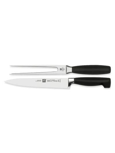 Zwilling J.a. Henckels 2-piece Stainless Steel Carving Knife & Fork Set