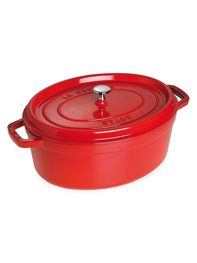Staub 7-quart Oval Cocotte In Cherry