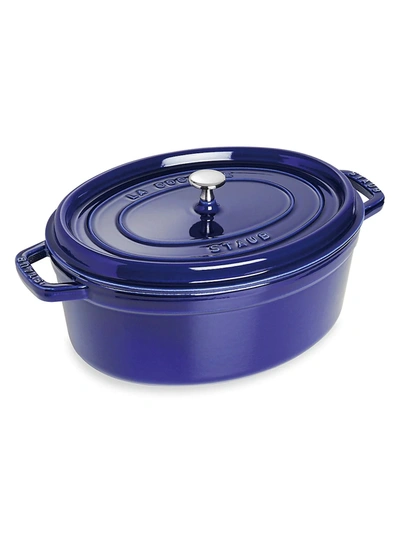 Staub 7-quart Oval Cocotte In Dark Blue