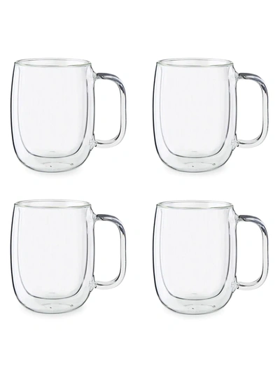 Zwilling J.a. Henckels Sorrento Plus 4-piece Double-wall Glass Coffee Mug Set
