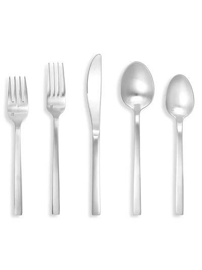 Fortessa Arezzo Brushed 5-piece Stainless Steel Place Setting Set