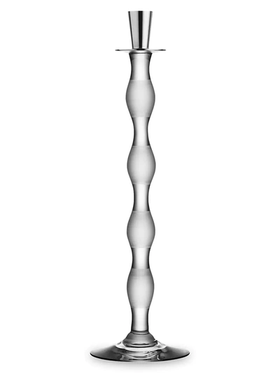 Orrefors Celeste Stripe Glass Candlestick