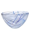Kosta Boda Medium Contrast Glass Bowl In White