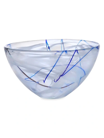 Kosta Boda Medium Contrast Glass Bowl In White
