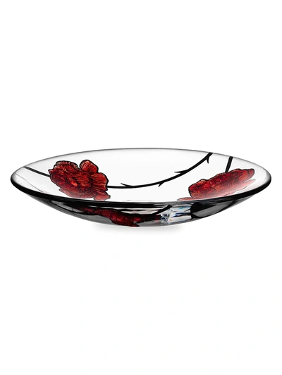 Kosta Boda Tattoo Dish In Red/clear/black