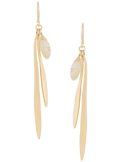 Wouters & Hendrix Drop Pearl Earrings In Gold