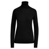 Ralph Lauren Silk-blend Turtleneck In Polo Black