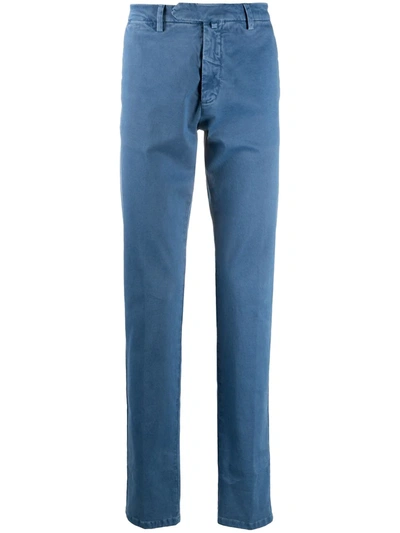 Borrelli Straight-leg Trousers In Blue