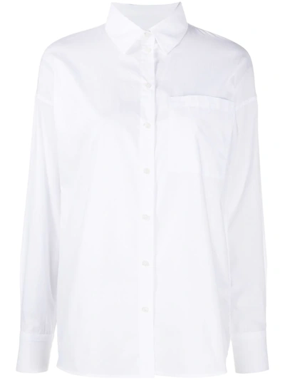 Armani Exchange Embroidered Heartbreaker Shirt In White