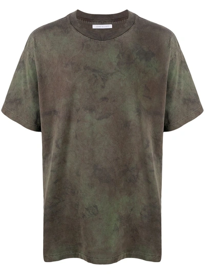 John Elliott Acid-wash Short-sleeved T-shirt In Green