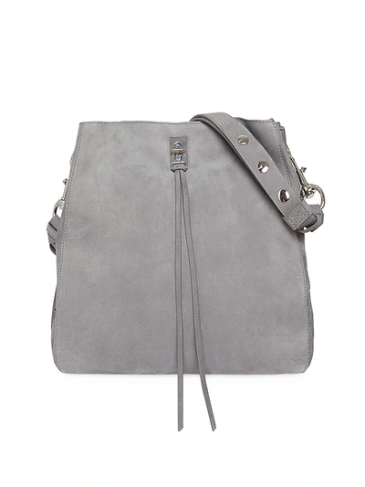 Rebecca Minkoff Women's Darren Suede Hobo Bag In Steel