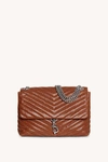 Rebecca Minkoff Edie Flap Shoulder Bag In Dark Luggage