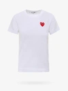 Comme Des Garçons Play T-shirt In White