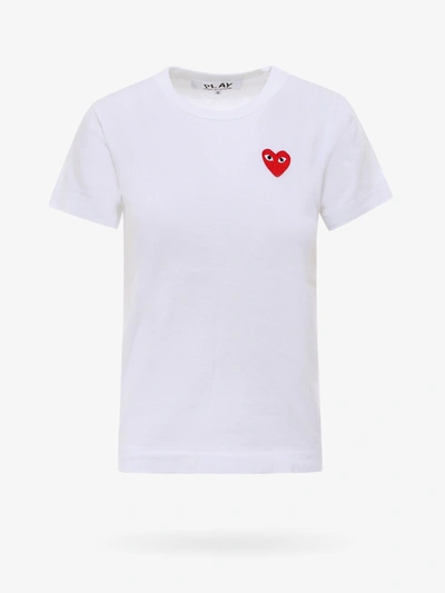 Comme Des Garçons Play T-shirt In White