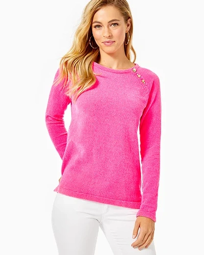 Lilly Pulitzer Women's Pippin Sweater In Baby Pink Size Small -  In Baby Pink