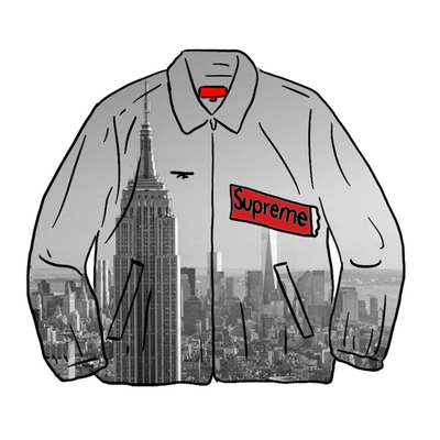 Pre-owned Supreme  Aerial Tapestry Harrington Jacket Multicolor