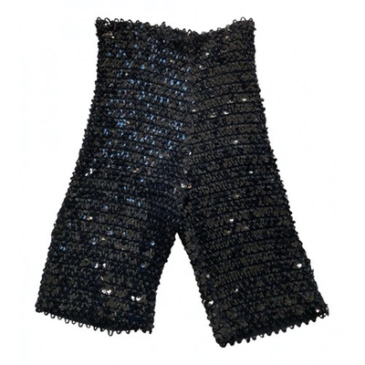 Pre-owned Jean Paul Gaultier Black Glitter Shorts