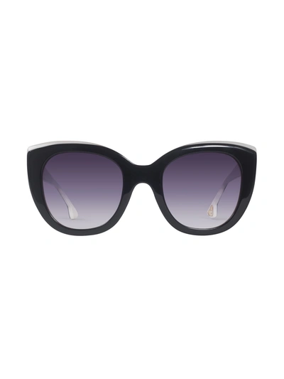 Alice And Olivia Aberdeen Sunglasses - Black/white