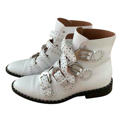 Pre-owned Givenchy White Leather Boots