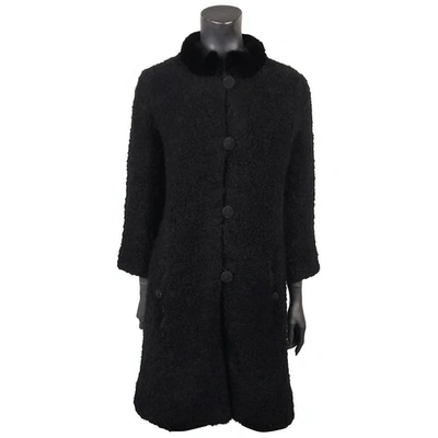 Pre-owned Bogner Wool Coat In Black