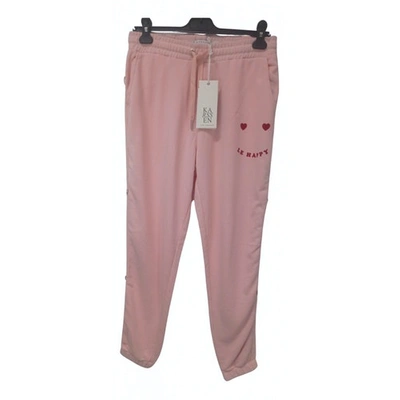 Pre-owned Zoe Karssen Trousers In Pink