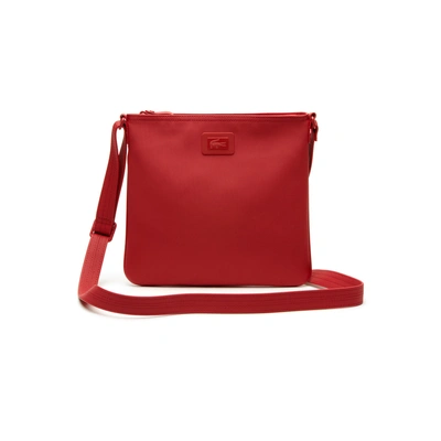 Lacoste NWT flame scarlet red crossover bag purse sf7