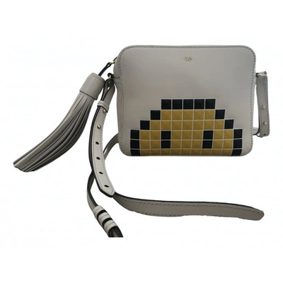 Pre-owned Anya Hindmarch Leather Bag In White
