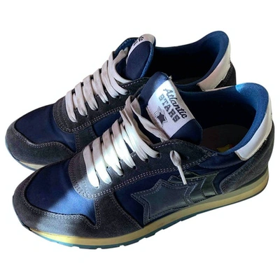 Pre-owned Atlantic Stars Low Trainers In Blue