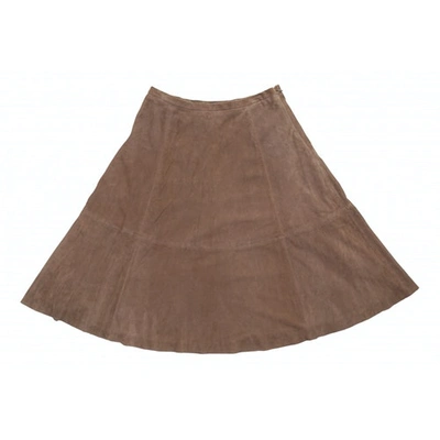 Pre-owned Lauren Ralph Lauren Mid-length Skirt In Brown
