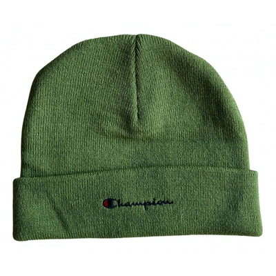 Pre-owned Champion Beanie In Green
