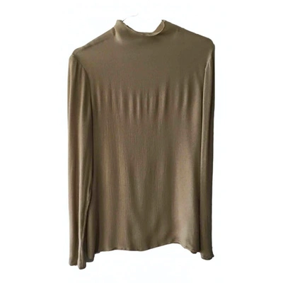 Pre-owned Valentino Silk Blouse In Beige