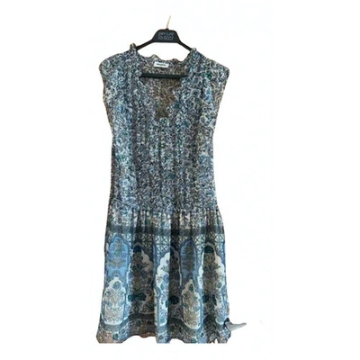 Pre-owned Zadig & Voltaire Silk Mini Dress In Blue