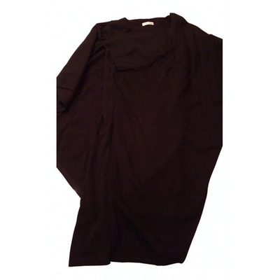 Pre-owned Hoss Intropia Wool Mini Dress In Black
