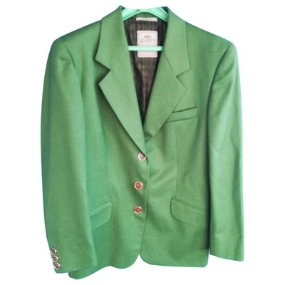 Pre-owned Seventy Wool Blazer In Green