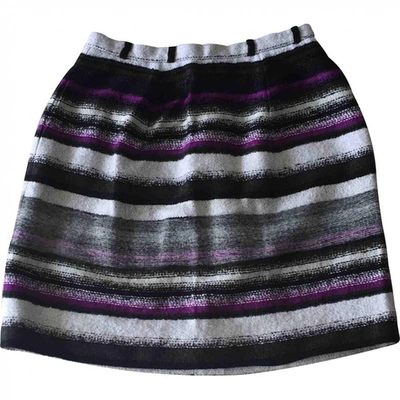 Pre-owned Oscar De La Renta Tweed Mid-length Skirt In Multicolour