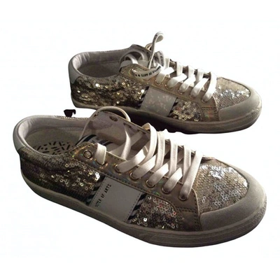 Pre-owned Moa Master Of Arts Glitter Trainers In Gold